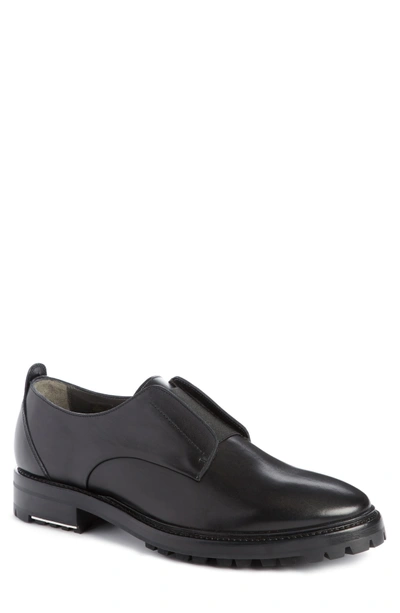 Shop Lanvin Slip-on Derby In Black Leather