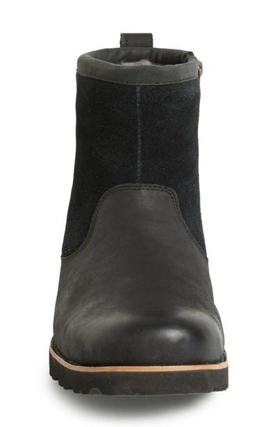 Shop Ugg Hendren Tl Waterproof Zip Boot In Black