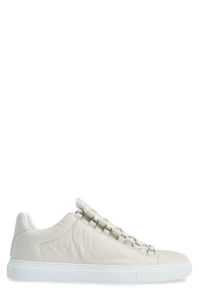 Shop Balenciaga Arena Low Sneaker In Extra Blanc Leather