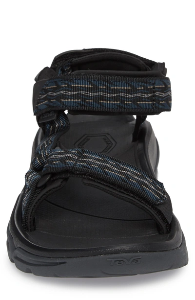 Shop Teva Terra Fi 4 Sport Sandal In Midnight Blue Nylon