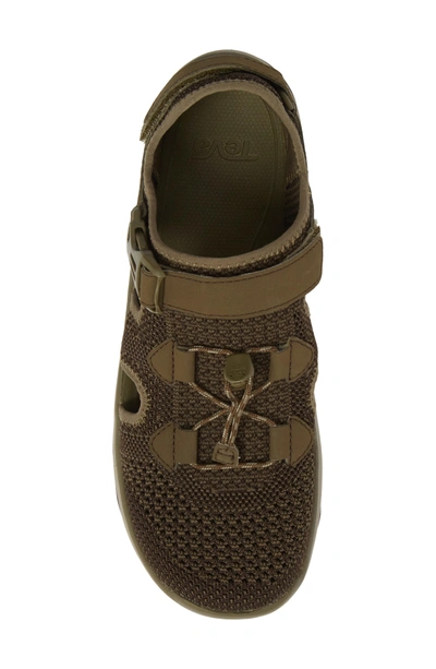 Shop Teva Terra Float Travel Sneaker In Dark Olive Knit