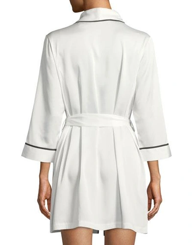 Shop Kate Spade Mrs. Satin Bridal Robe In White