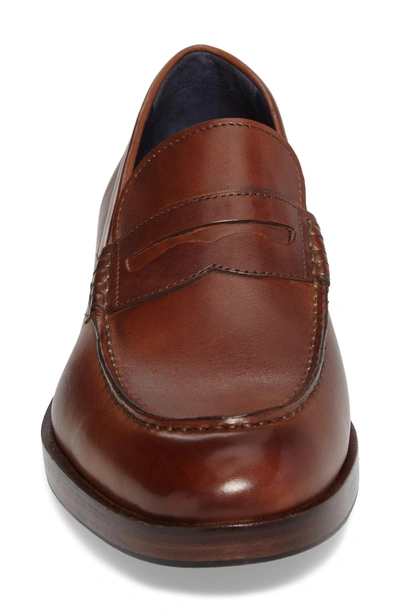 Shop Cole Haan Harrison Grand Penny Loafer In Cognac/ Dark Natural Leather