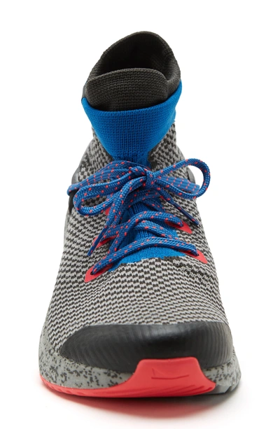 Shop Brandblack Kaze Knit Sneaker Boot In Gray/ Multi