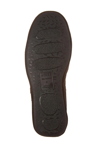 Shop Acorn 'romeo Ii' Genuine Sheepskin Slipper In Chocolate