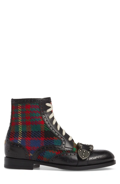 Shop Gucci Queercore Boot In Plaid