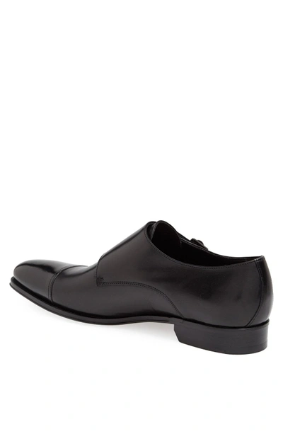 Shop To Boot New York 'grant' Double Monk Shoe In Parma Black