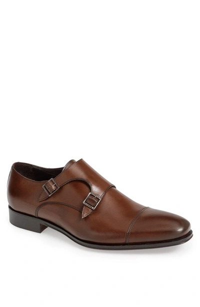 Shop To Boot New York 'grant' Double Monk Shoe In Alameda Brown