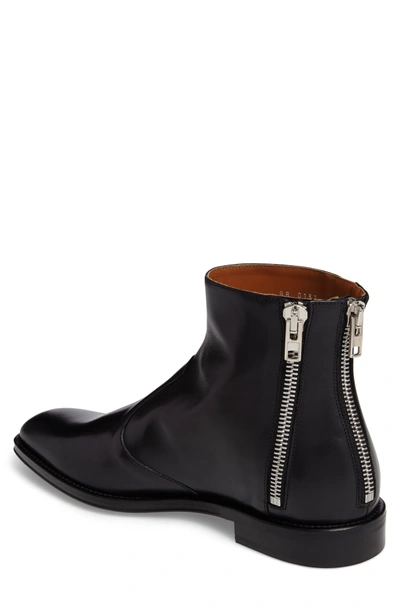 Shop Givenchy Three-zipper Boot In Black