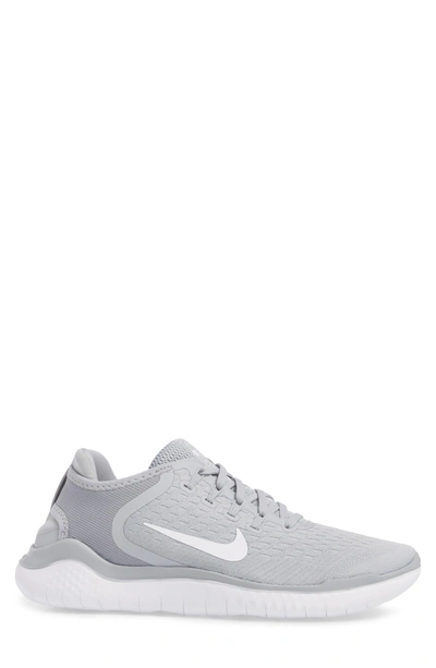 Shop Nike Free Rn 2018 Running Shoe In Wolf Grey/ White/ Volt