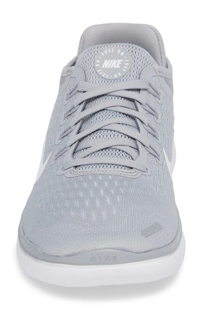Shop Nike Free Rn 2018 Running Shoe In Wolf Grey/ White/ Volt