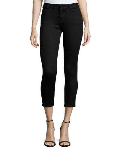 Shop Dl Premium Denim Florence Instasculpt Cropped Skinny Jeans In Hail