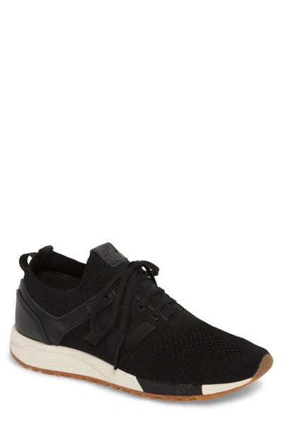 New Balance Men's Deconstructed 247 Knit Lace Up Sneakers In Black |  ModeSens