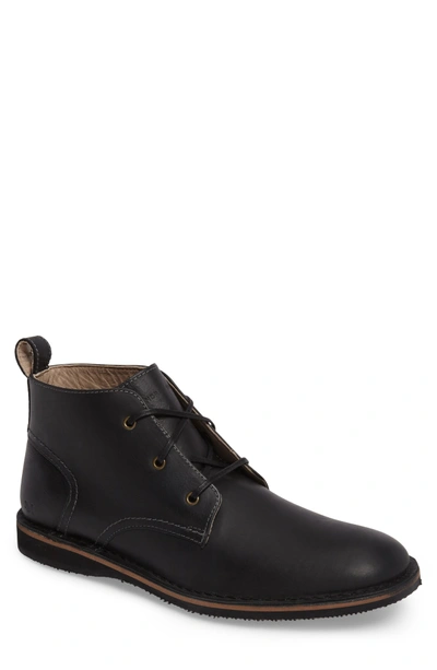 Shop Andrew Marc Dorchester Chukka Boot In Black Leather