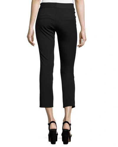 Shop Veronica Beard Metro Cropped Kick Flare Pants, Black