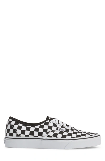 Shop Vans Authentic Sneaker In Black/ White Checkerboard