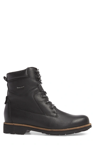 Shop Pajar David Plain Toe Waterproof Boot In Black Leather