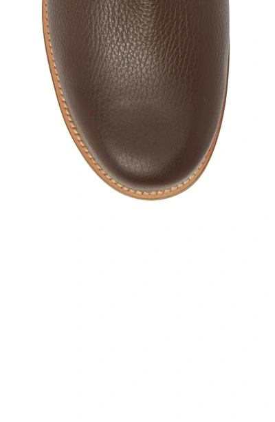 Shop Pajar David Plain Toe Waterproof Boot In Chocolate Leather