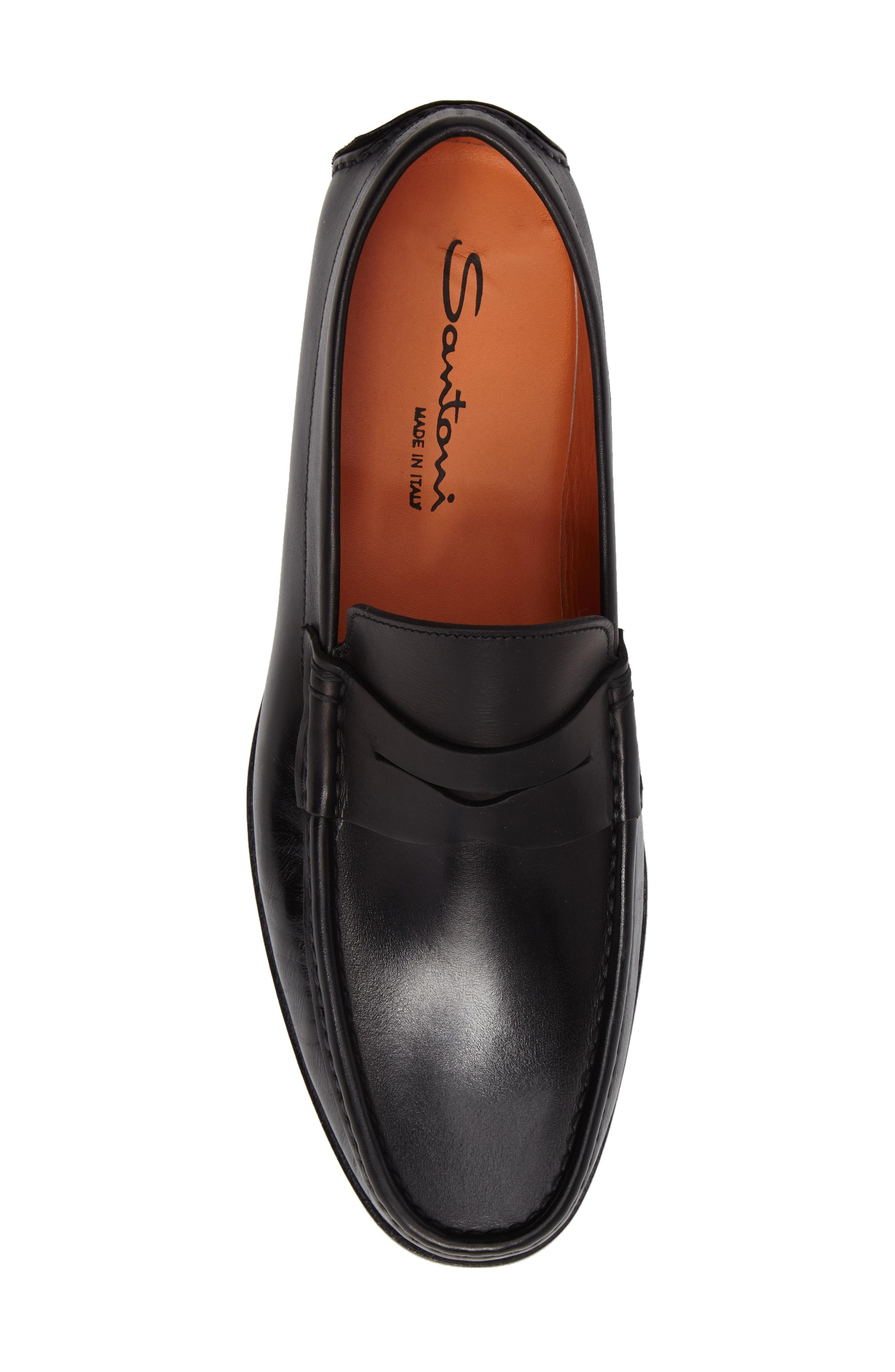 santoni fergus penny loafer