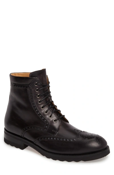 Magnanni Fairfax Wingtip Boot In Grey Leather ModeSens