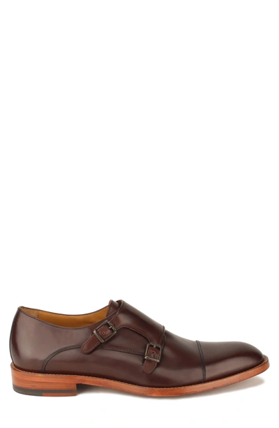 Shop Gordon Rush Jay Double Monk Strap Shoe In Bourbon Leather