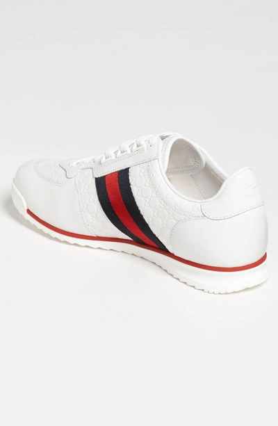 Gucci sl73 hot sale leather trainers