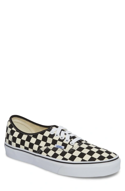 Shop Vans Authentic Golden Coast Sneaker In Black/ White Checker