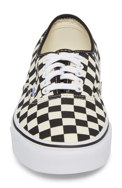 Shop Vans Authentic Golden Coast Sneaker In Black/ White Checker
