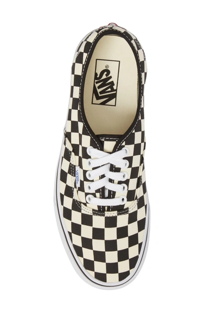 Shop Vans Authentic Golden Coast Sneaker In Black/ White Checker
