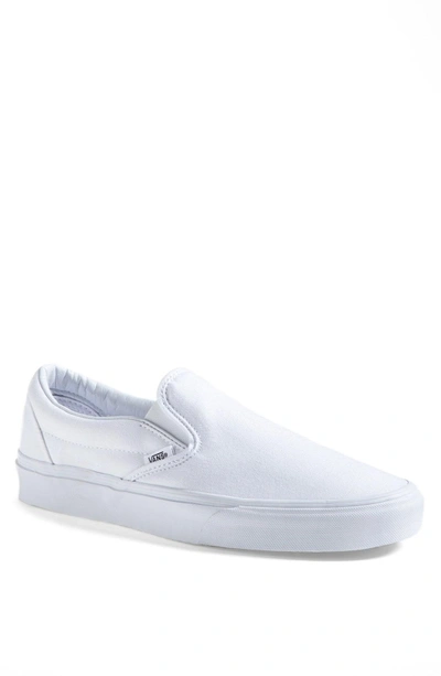 Shop Vans Classic Slip-on In Silver Lining/ True White