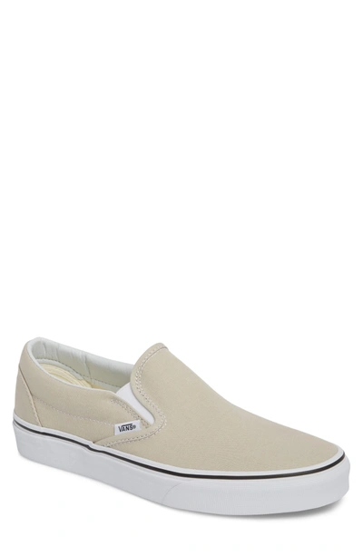 Shop Vans Classic Slip-on In Silver Lining/ True White