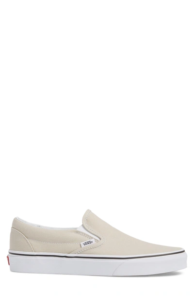 Shop Vans Classic Slip-on In Silver Lining/ True White