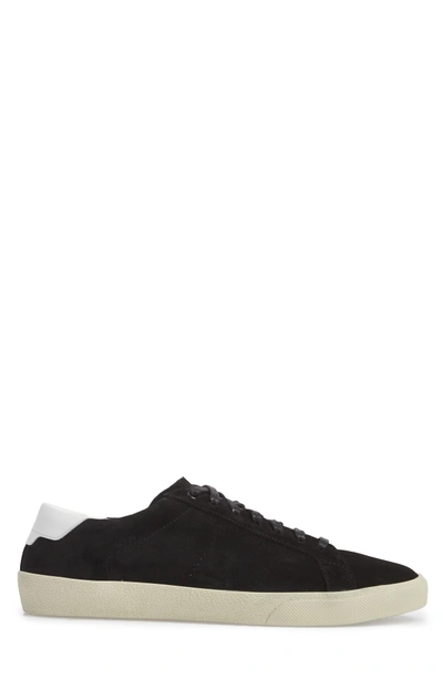 Shop Saint Laurent Alpha Low Top Sneaker In Black Suede