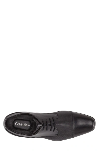 Shop Calvin Klein 'bram' Cap Toe Derby In Black