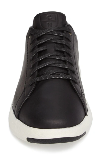 Shop Cole Haan Grandpro Tennis Sneaker In Black Oil Leather