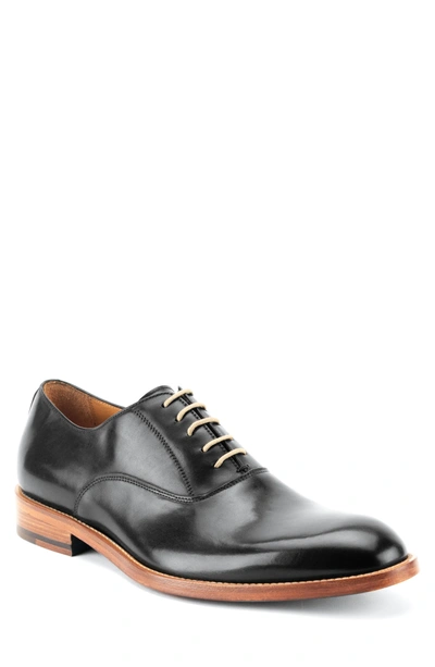 Shop Gordon Rush Oliver Plain Toe Oxford In Black Leather