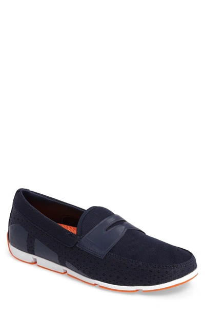 Shop Swims Breeze Penny Loafer In Navy/navy