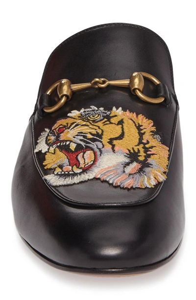 Shop Gucci King's Roaring Tiger Bit Loafer In Black Roar