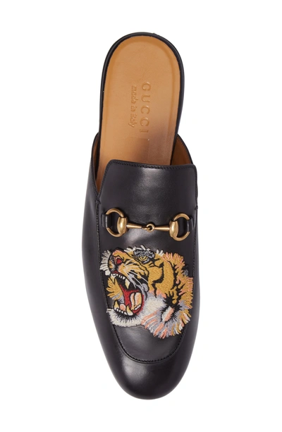 Shop Gucci King's Roaring Tiger Bit Loafer In Black Roar
