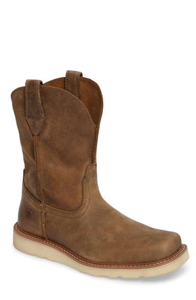 Shop Ariat Rambler Tall Boot In Brown Bomber Leather