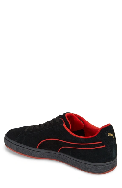 Shop Puma X Fubu Suede Classic Sneaker In  Black - High Risk Red