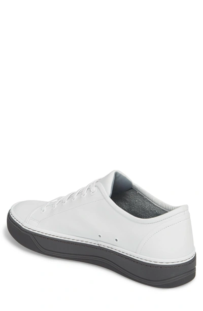 titel Høne middelalderlig Lanvin Men's Leather Low-top Sneakers In White | ModeSens