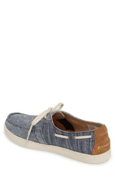 Shop Toms 'culver' Boat Shoe In Canvas Embroidered Whale