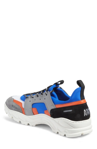 Shop Ami Alexandre Mattiussi Colorblock Runner Sneaker In Blue
