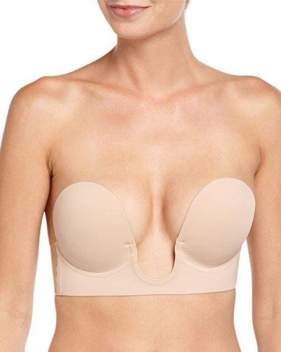 Shop Fashion Forms U-plunge Backless Strapless Adhesive Bra In Nude