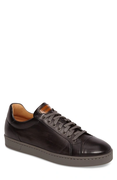 Shop Magnanni Caitin Sneaker In Grey Leather