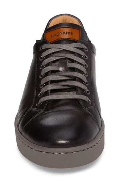 Shop Magnanni Caitin Sneaker In Grey Leather