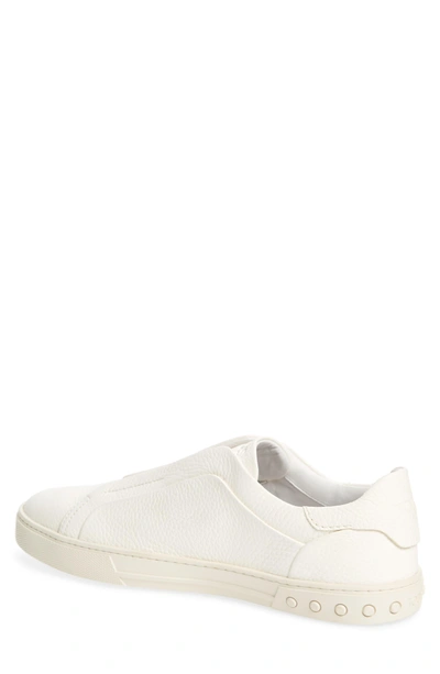 Shop Tod's Cassetta Slip-on Sneaker In White