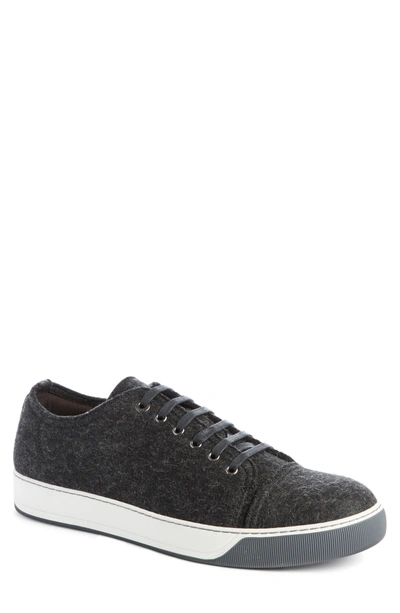 Shop Lanvin Low Top Sneaker In Anthracite