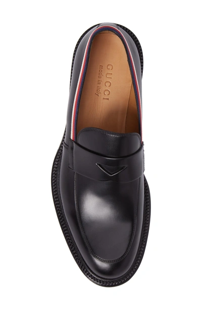 Shop Gucci Beyond Penny Loafer In Black